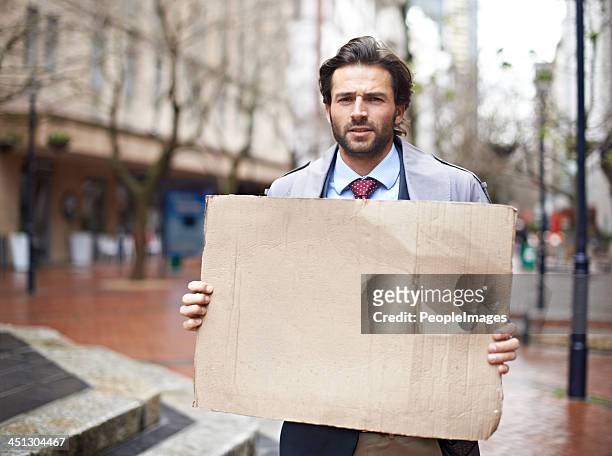 will give financial advice for food! - placard stockfoto's en -beelden