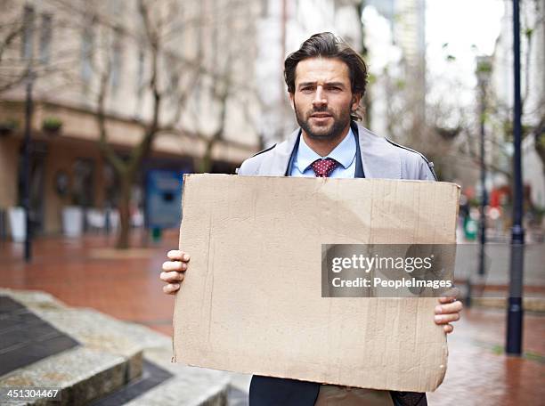 will give financial advice for food! - cardboard person stock pictures, royalty-free photos & images