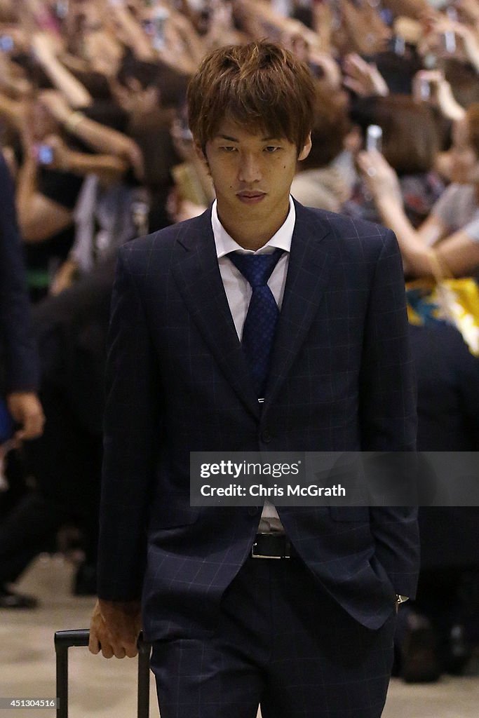 The Japan Team Arrive Back From Brazil