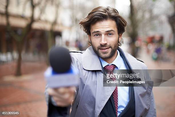 care to comment? - reporter microphone stock pictures, royalty-free photos & images