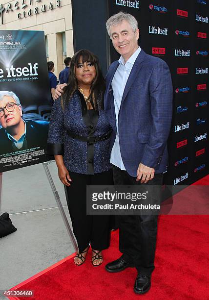 Producer Chaz Ebert and Director / Producer Steve James attend the screening of "Life Itself" at the ArcLight Cinemas on June 26, 2014 in Hollywood,...
