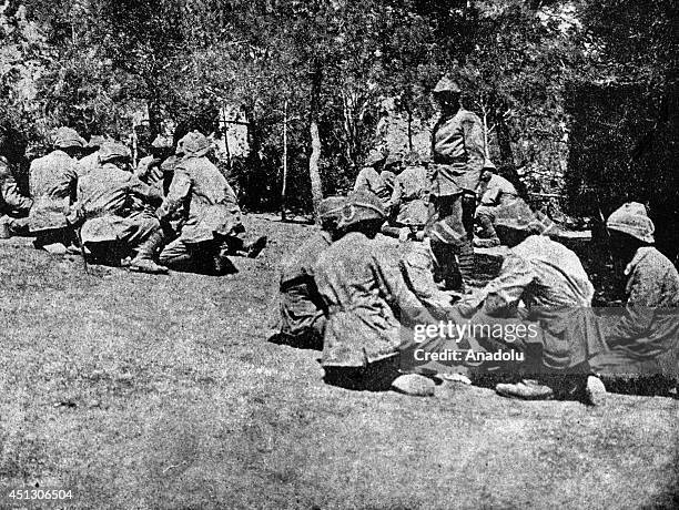 The black and white pictures Turkish General Staff has released on June 27, 2014 show the Gallipoli front, also known as Dardanelles, in Turkey...