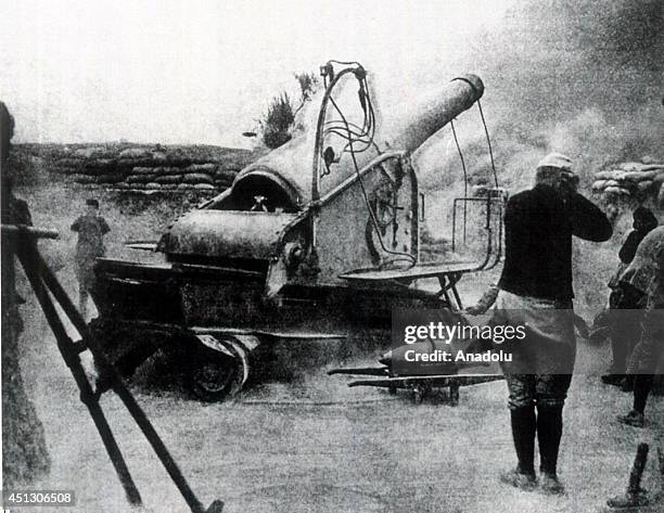 The black and white pictures Turkish General Staff has released on June 27, 2014 show the Gallipoli front, also known as Dardanelles, in Turkey...