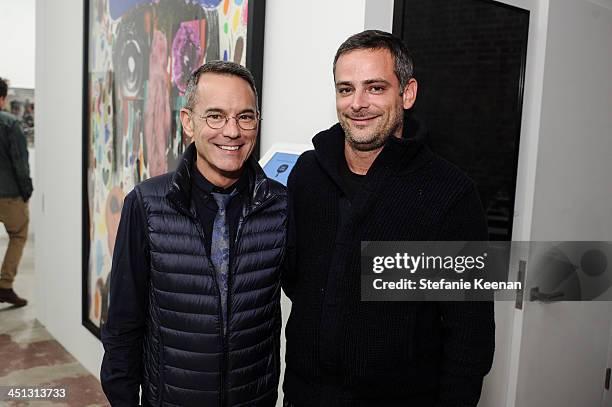 Curt Shepard and Ivan Fatovic attend The Rema Hort Mann Foundation LA Artist Initiative Benefit Auction on November 21, 2013 in Los Angeles,...