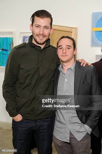 Matt Brad and Adam Moskowitz attend The Rema Hort Mann Foundation LA Artist Initiative Benefit Auction on November 21, 2013 in Los Angeles,...