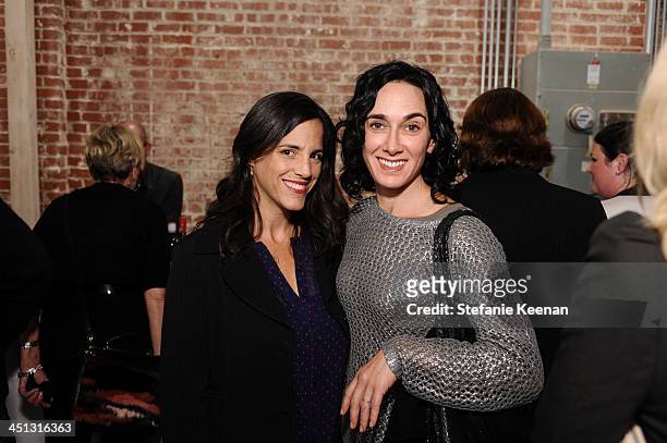 Michelle Benyamin and Alexis Murray attend The Rema Hort Mann Foundation LA Artist Initiative Benefit Auction on November 21, 2013 in Los Angeles,...
