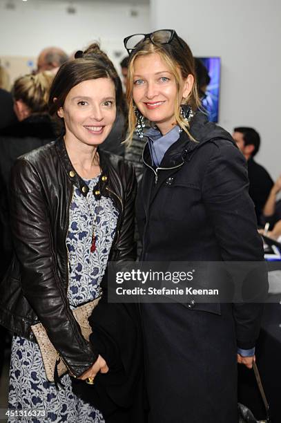 Eve McGregor and Christine attend The Rema Hort Mann Foundation LA Artist Initiative Benefit Auction on November 21, 2013 in Los Angeles, California.