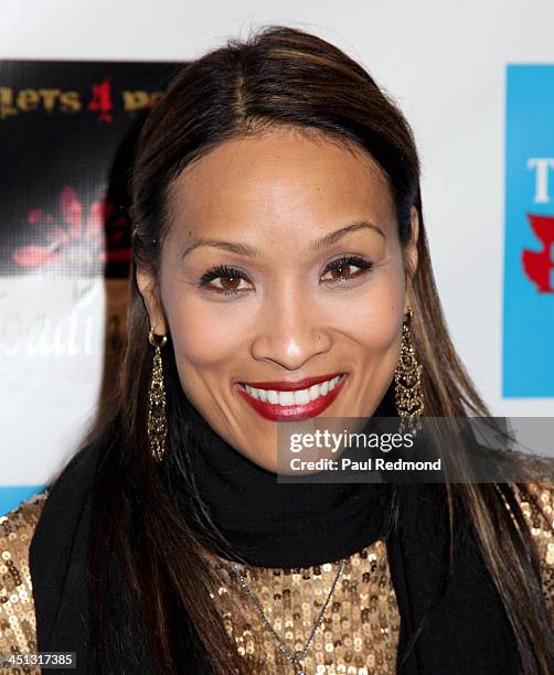 Personality Angela Rockwood of Push Girls attends award at Reloading Life - The Art Of Peace Anti Gun Violence Event at SupperClub Los Angeles on...