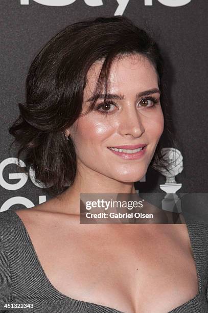 Belcim Bilgin attends The Hollywood Foreign Press Association And InStyle Celebrates The 2014 Golden Globe Awards Season at Fig & Olive Melrose Place...