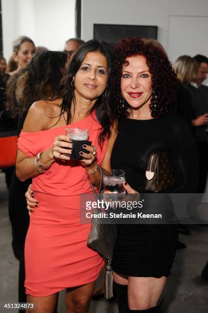 Jessica Mayerson and Tracey Fischler attend The Rema Hort Mann Foundation LA Artist Initiative Benefit Auction on November 21, 2013 in Los Angeles,...