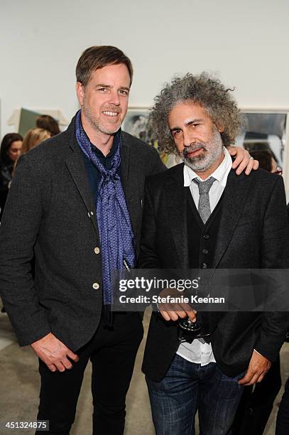 Jeff Ellermeyer and Ron Handler attend The Rema Hort Mann Foundation LA Artist Initiative Benefit Auction on November 21, 2013 in Los Angeles,...