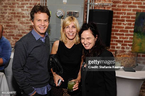 Adam Bisk, Leslie Rubenoff and Nancy Jenkins attend The Rema Hort Mann Foundation LA Artist Initiative Benefit Auction on November 21, 2013 in Los...