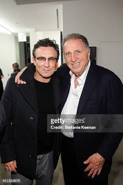 Randall Hayworth and Stanley Hollander attend The Rema Hort Mann Foundation LA Artist Initiative Benefit Auction on November 21, 2013 in Los Angeles,...
