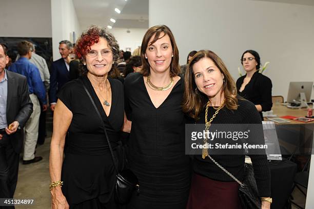 Susan Hort, Jenny Miller and Noreen Herzog attend The Rema Hort Mann Foundation LA Artist Initiative Benefit Auction on November 21, 2013 in Los...