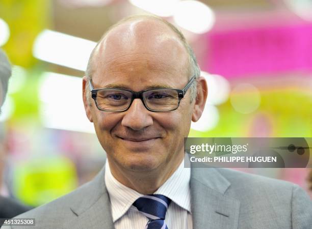 French Arnaud Mulliez, CEO of Auchan France, a branch of the French international retail group Auchan, is pictured in one of the group' supermarkets...