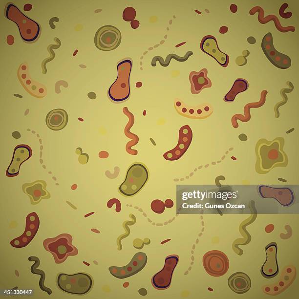 illustration biologie hintergrund - parasit stock-grafiken, -clipart, -cartoons und -symbole