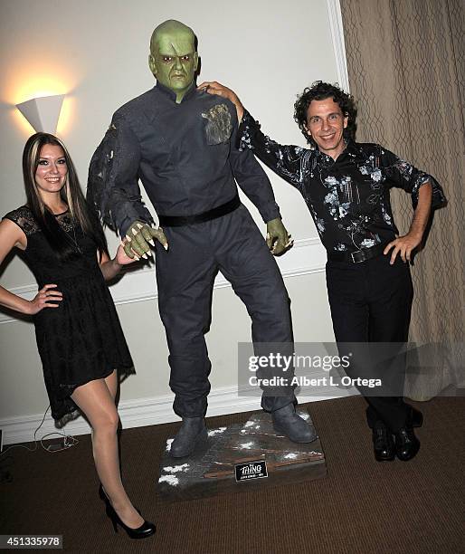 Artist Kelly Mark Delcambre and Kira Tidmore attend the After Party for the 40th Annual Saturn Awards held at on June 26, 2014 in Burbank, California.