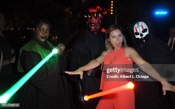 Actress Kristina Klebe and members of Dark Side Riders attend the After Party for the 40th Annual Saturn Awards held at on June 26, 2014 in Burbank,...