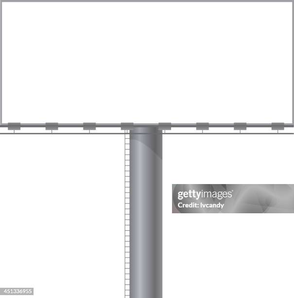 large blank billboard - billboard stock illustrations