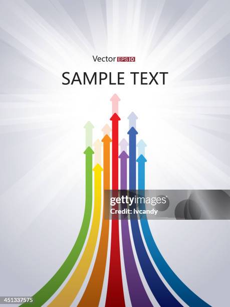 growthing arrows - growth curve stock illustrations