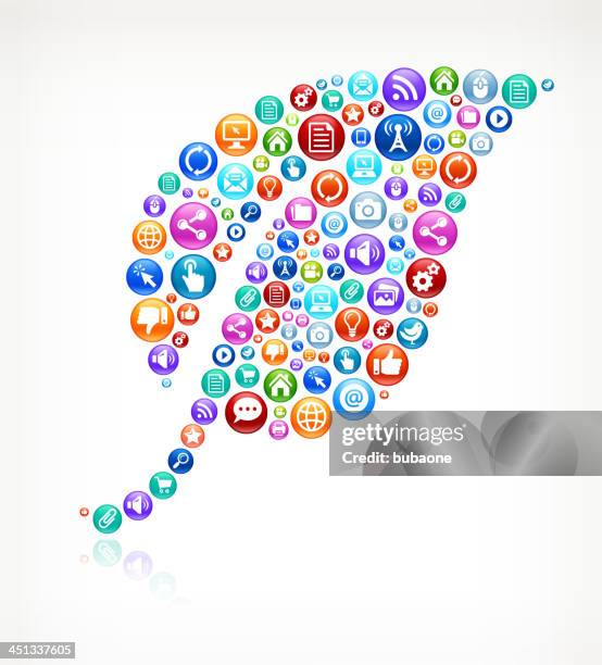 leaf with social networking and internet royalty free vector arts - globe different languages stock illustrations