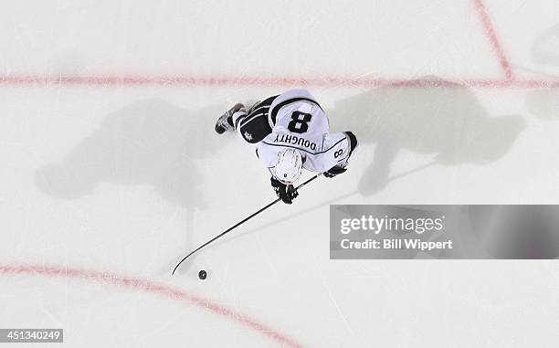 Drew Doughty of the Los Angeles Kings skates against the Buffalo Sabres on November 12, 2013 at the First Niagara Center in Buffalo, New York.