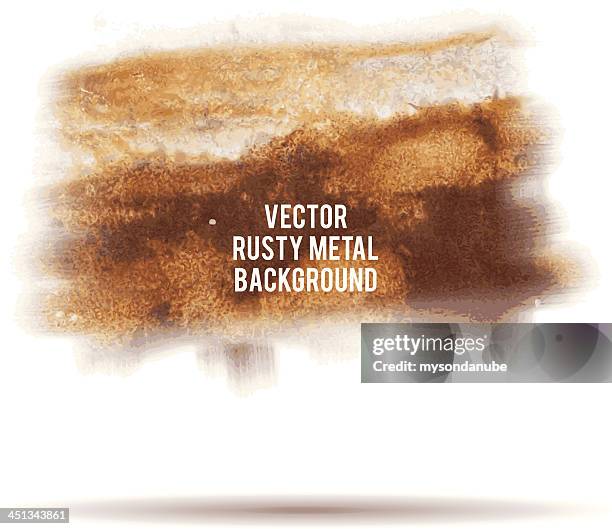 vector grunge rusty metal background - rust texture stock illustrations