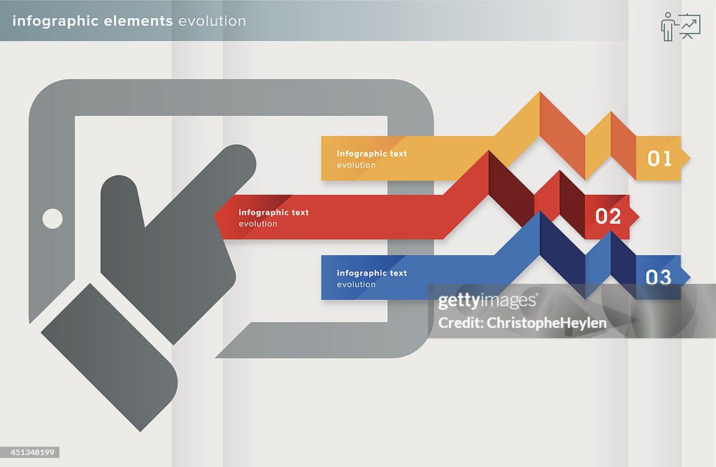 Infographic Example Evolution Infographics Elements Evolution Series High-Res Vector Graphic - Getty ...