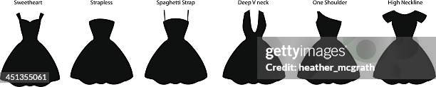 stockillustraties, clipart, cartoons en iconen met dress styles - dress