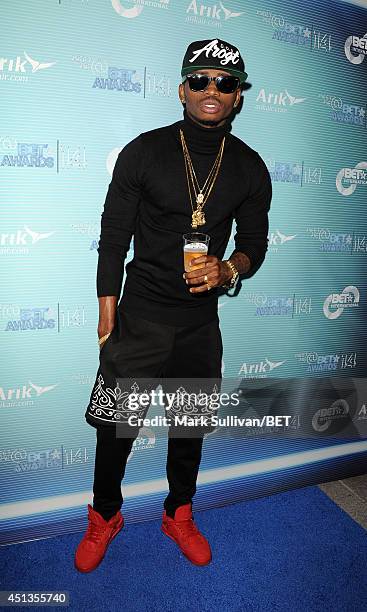 Recording artist Diamond Platnumz attends the International talent reception VIP party during the BET AWARDS '14 on June 27, 2014 in Los Angeles,...