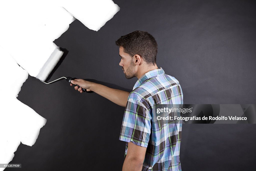 Painting a wall