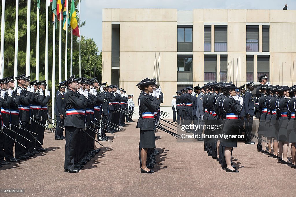 Bernard Cazeneuve, Minister of the Interior Visit 'L'Ecole Nationale Superieure De La  Police' - French Police School