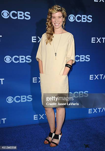 Actress Tessa Ferrer attends the premiere of "Extant" at California Science Center on June 16, 2014 in Los Angeles, California.