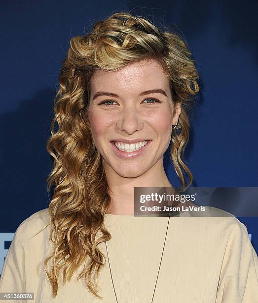 Actress Tessa Ferrer attends the premiere of "Extant" at California Science Center on June 16, 2014 in Los Angeles, California.