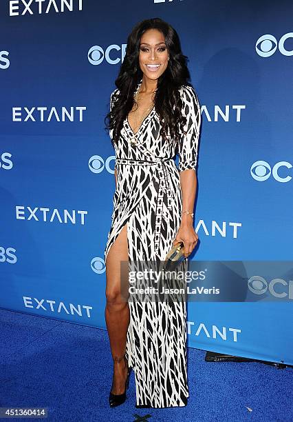 Actress Tami Roman attends the premiere of "Extant" at California Science Center on June 16, 2014 in Los Angeles, California.