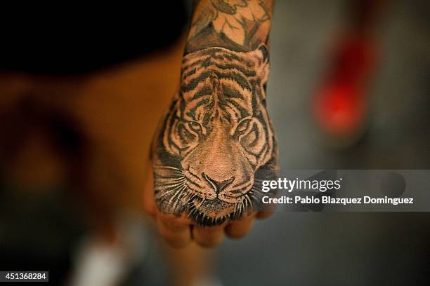 376 Tiger Tattoo Photos and Premium High Res Pictures - Getty Images 376 Tiger Tattoo Photos and Premium High Res Pictures - Getty Images