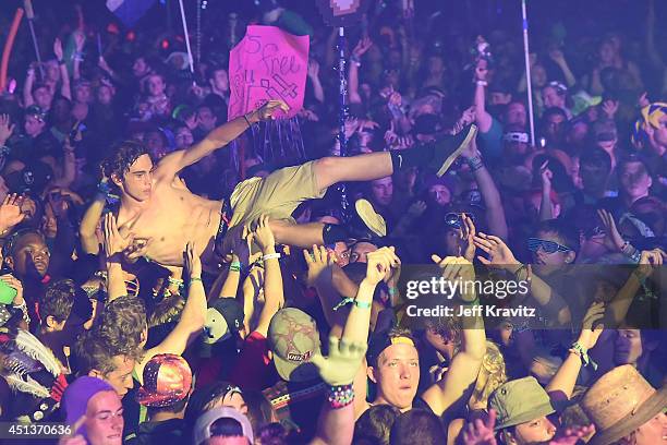 Atmosphere on Day 2 of the 2014 Electric Forest Festival on June 27, 2014 in Rothbury, Michigan.