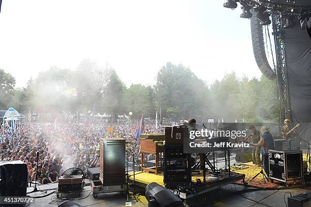 The String Cheese Incident performs on Day 2 of the 2014 Electric Forest Festival on June 27, 2014 in Rothbury, Michigan.