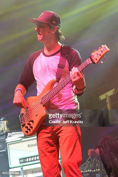 Ryan Stasik of Umphrey's McGee performs during Day 2 of the 2014 Electric Forest Festival on June 27, 2014 in Rothbury, Michigan.