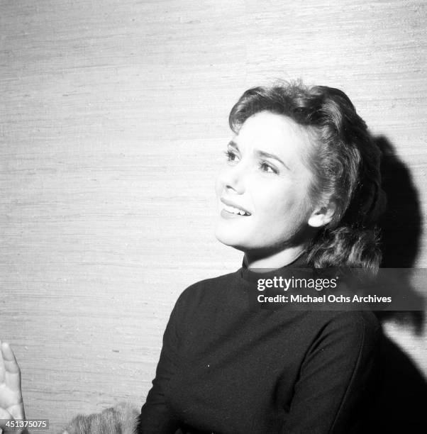 Actress Felicia Farr poses in Los Angeles, California.