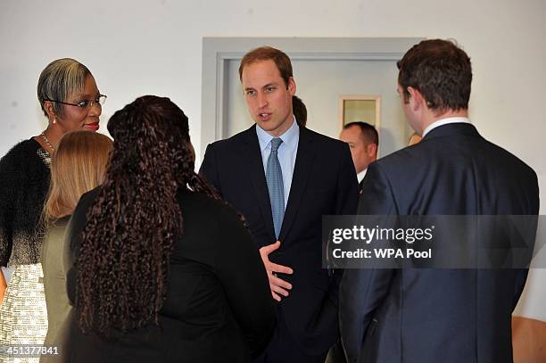 Prince William, Duke of Cambridge appears at the Haven Point leisure centre after attending a Diana Award Inspire Day training workshop event on...