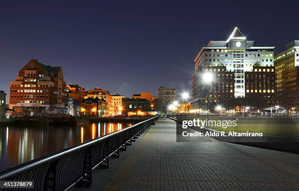 pier a park, hoboken, nj, long exposure - hoboken stock pictures, royalty-free photos & images