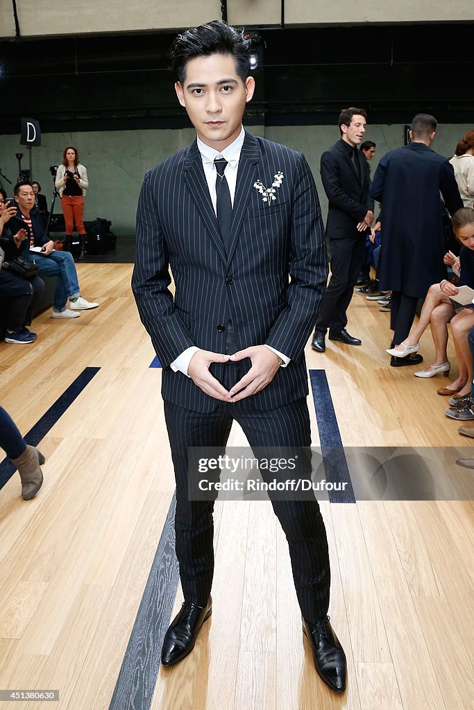 Dior Homme : Front Row - Paris Fashion Week - Menswear S/S 2015