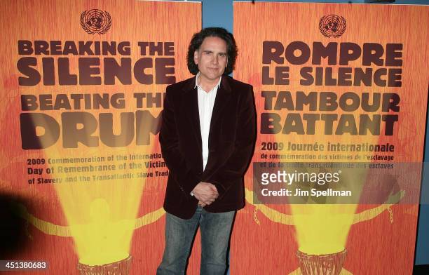 Peter Buffett attends Breaking The Silence, Beating The Drum at the United Nations on March 25, 2009 in New York City.
