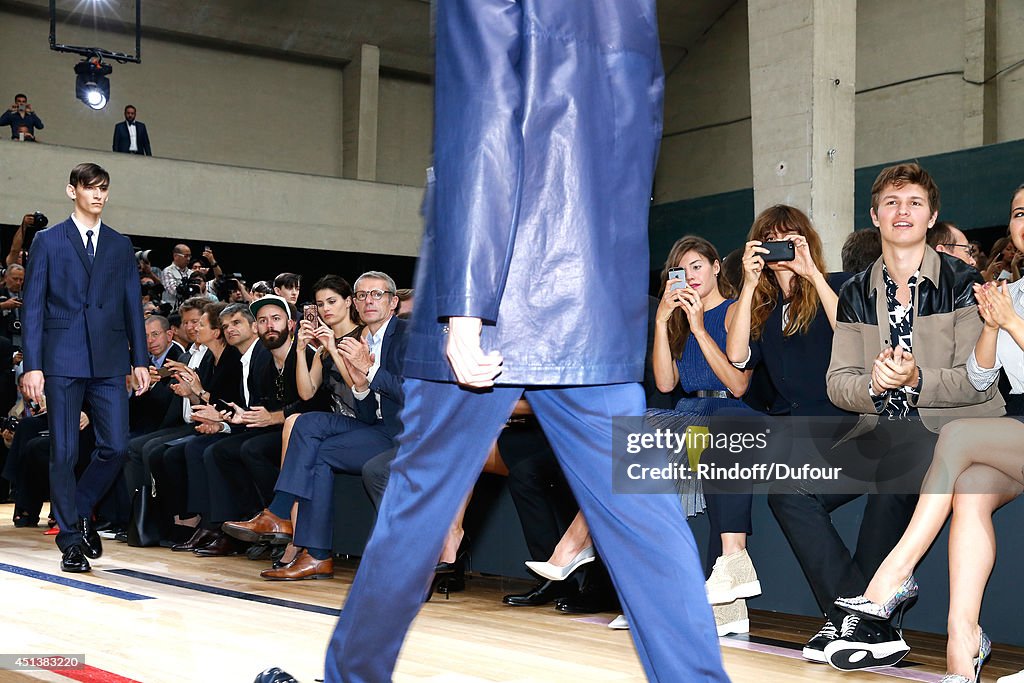 Dior Homme : Front Row - Paris Fashion Week - Menswear S/S 2015