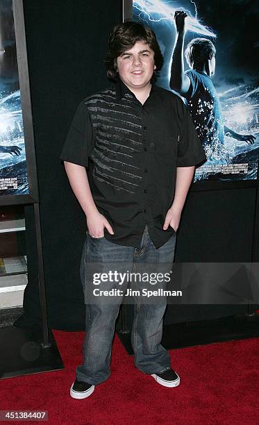 Josh Flitter attends the premiere of Percy Jackson & The Olympians: The Lightning Thief at AMC Lincoln Square on February 4, 2010 in New York City.