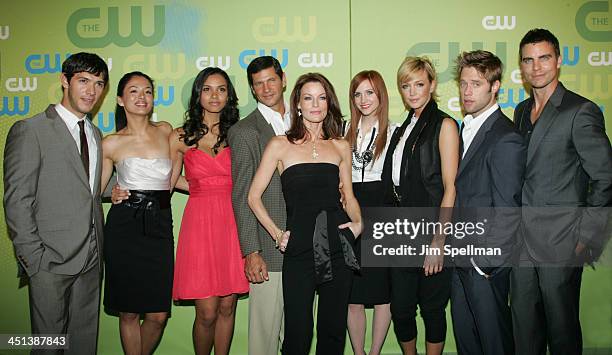 Actors Michael Rady, Stephanie Jacobsen, Jessica Lucas, Thomas Calabro, Laura Leighton, Ashlee Simpson-Wentz, Katie Cassidy, Shaun Sipos and Colin...