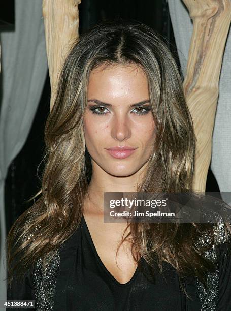 Model Alessandra Ambrosio attends Fernanda Motta's birthday celebration at Table 55 on May 28, 2009 in New York City.