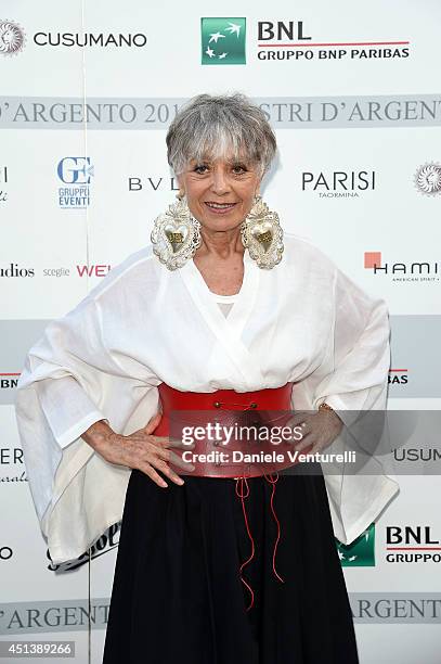 Erminia Ferrari attends the Nastri D'Argento Awards 2014 Cocktail on June 28, 2014 in Taormina, Italy.