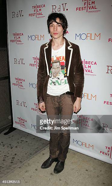 Ezra Miller attends the premiere of Beware The Gonzo during the 9th annual Tribeca Film Festival at the RdV Lounge on April 22, 2010 in New York City.